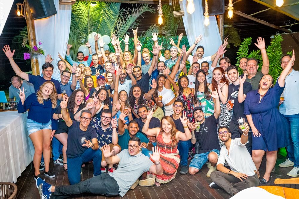 Equipe Digicade em celebração