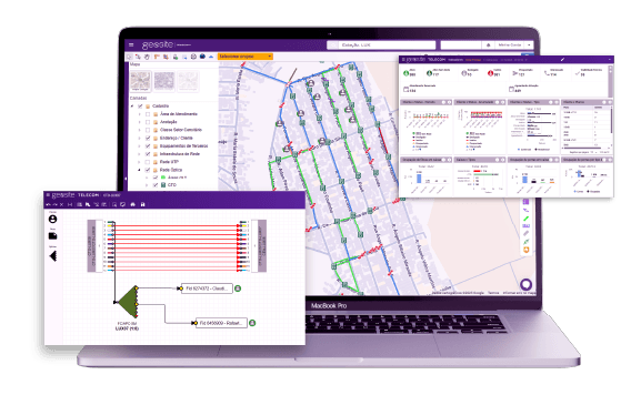 Geosite Telecom - tablet mockup