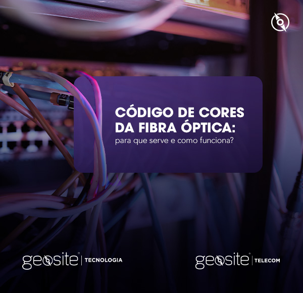 Imagem de cabos de fibra óptica.